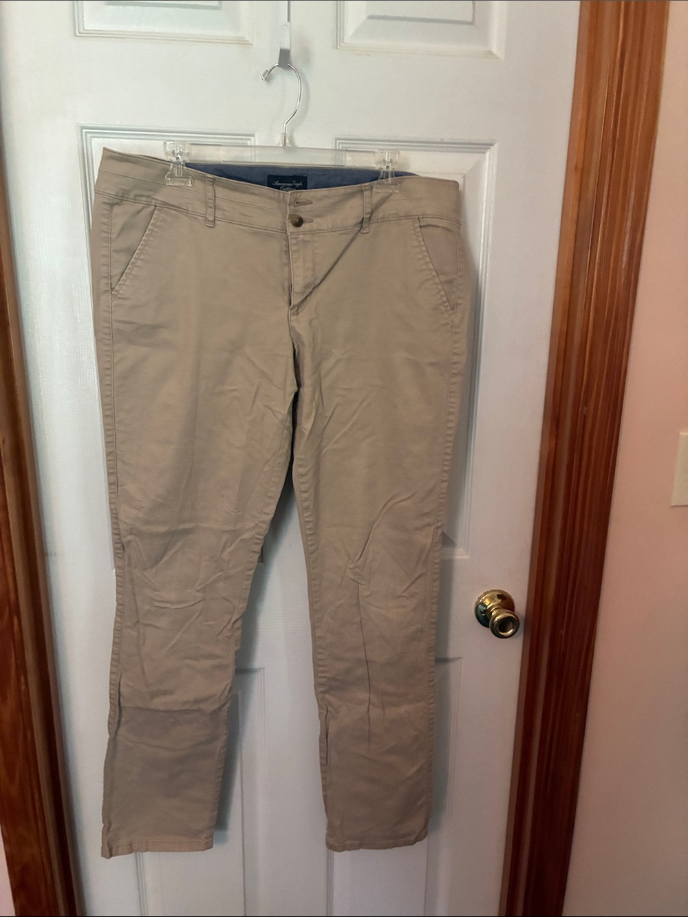 American Eagle Outfitters Slim Chino Pants in Khaki